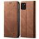 Mobigear Denim Slim Samsung Galaxy Note 10 Lite Hülle Klapphülle Geldbörse - Braun
