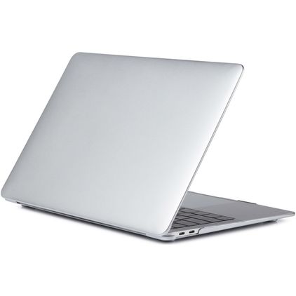 Mobigear Metallic MacBook Air 13 Zoll (2018-2020) Hardshell Hülle Laptop Cover MacBook Case - Silber - Modell A1932 / A2179 / A2337