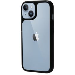Mobiparts Rugged iPhone 14 Hülle Hardcase Backcover Stoßfest - Schwarz