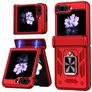 Mobigear Armor ring Samsung Galaxy Z Flip 7 FE Hülle Hardcase Backcover Stoßfest mit Ringhalter - Rot