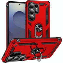 Mobigear Armor ring Samsung Galaxy S26 Ultra Hülle Hardcase Backcover Stoßfest mit Ringhalter - Rot