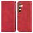 Mobigear Retro Slim Samsung Galaxy S25 Plus Hülle Klapphülle Geldbörse - Rot