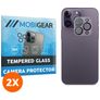 Mobigear iPhone 14 Pro Panzerglas Gehärtetes Glas Kamera Schutz - Hüllenfreundlich (2er Pack)