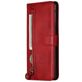 Mobigear Zipper Samsung Galaxy S20 Ultra Hülle Klapphülle Geldbörse - Rot