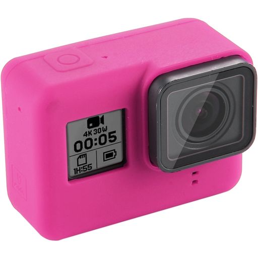 Mobigear Classic GoPro HERO 5 / 6 / 7 / 2018 Hülle Flexibles Silikon - - GoPro HERO 5 / 6 / 7 / 2018 - Magenta