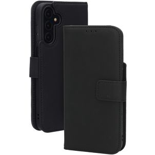 Mobiparts Wallet Samsung Galaxy A15 Hülle Echtes Leder Klapphülle Geldbörse - Schwarz