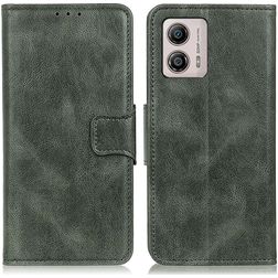 Mobigear Classy Motorola Moto G53 5G Hülle Klapphülle Geldbörse - Grün