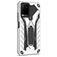 Mobigear Armor Stand Vivo Y21s Hülle Hardcase Backcover Stoßfest mit Ständer - Silber