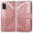 Mobigear Butterfly Samsung Galaxy A41 Klapphülle Portemonnaie - Roségold