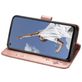 Mobigear Flowers Wallet Case Rose Gold Oppo A52 / A72