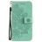 Mobigear Flowers OPPO A54 5G Klapphülle Portemonnaie - Türkis