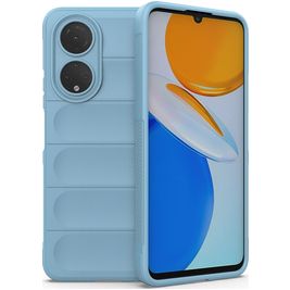 Mobigear Bumpy HONOR X7 Hülle Flexibles TPU Backcover - Blau