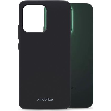 Mobilize Rubber Gelly OPPO Reno 14 Hülle Flexibles TPU Backcover - Schwarz