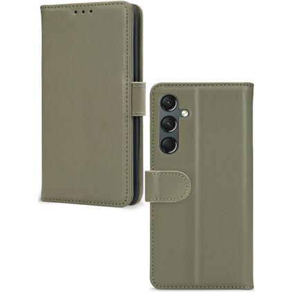 Mobilize Premium Gelly Wallet Samsung Galaxy A24 Hülle Klapphülle Geldbörse - Grün