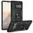 Mobigear Armor Ring Google Pixel 6 Pro Hülle Hardcase Backcover Stoßfest mit Ringhalter - Schwarz