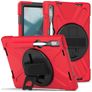 Mobigear SureGrip XGuard Lenovo Tab P11 Pro Gen 2 Hülle Kunststoff,Silikon Backcover + Stifthalter + Ständer - Rot