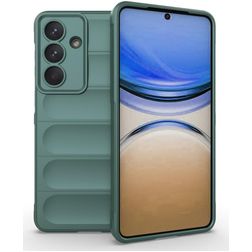 Mobigear Bumpy Samsung Galaxy S26 Plus Hülle Flexibles TPU Backcover - Dunkelgrün