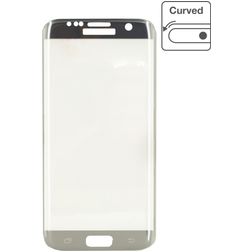 Mobilize Premium Samsung Galaxy S7 Edge Panzerglas Gehärtetes Glas Displayschutz - Silber