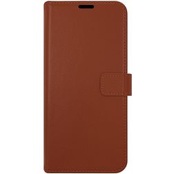Valenta Gel Skin Samsung Galaxy A53 Hülle Echtes Leder Klapphülle Geldbörse - Braun