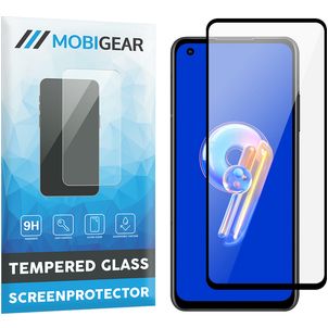 Mobigear Premium ASUS Zenfone 9 Panzerglas Gehärtetes Glas Displayschutz - Hüllenfreundlich - Schwarz