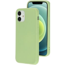 Mobiparts iPhone 12 Silikon Hülle Backcover - Pistache Green