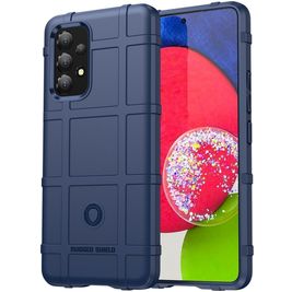 Mobigear Rugged Shield Samsung Galaxy A53 Hülle Flexibles TPU Backcover Stoßfest - Blau