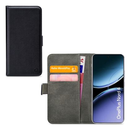 Mobilize Classic Gelly Wallet OnePlus Nord 4 Hülle Klapphülle Geldbörse - Schwarz