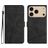 Mobigear Stitch iPhone 17 Pro Max Hülle Klapphülle Geldbörse - Schwarz
