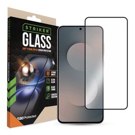 Striker Xtreme Impact Samsung Galaxy S25 FE Panzerglas Gehärtetes Glas Displayschutz - Hüllenfreundlich