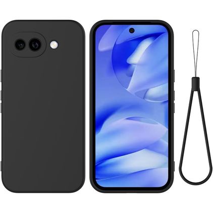 Mobigear Rubber Touch Google Pixel 10a Silikon Hülle Backcover - Schwarz