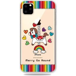 Mobigear Design iPhone 11 Pro Max Hülle Flexibles TPU Backcover - Karussell