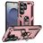 Mobigear Armor ring Samsung Galaxy S26 Ultra Hülle Hardcase Backcover Stoßfest mit Ringhalter - Roségold