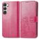 Mobigear Clover Samsung Galaxy A54 Hülle Klapphülle Geldbörse - Magenta