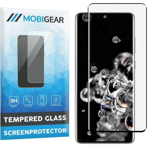 Mobigear Curved Samsung Galaxy S20 Ultra Panzerglas Gehärtetes Glas Displayschutz - Hüllenfreundlich - Schwarz