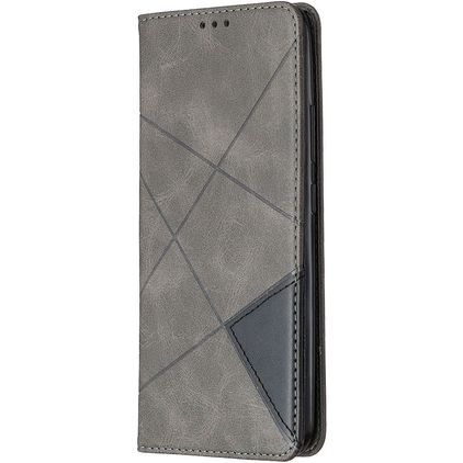 Mobigear Rhombus Slim Realme C11 (2020) Hülle Klapphülle - Grau