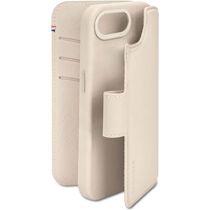 Decoded Detachable Wallet iPhone 16e MagSafe Hülle Echtes Leder Abnehmbare 2in1 Klapphülle Geldbörse - Clay