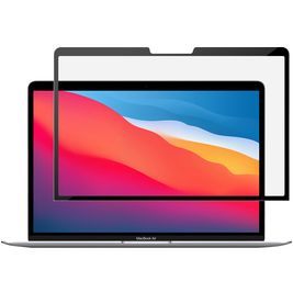 GrizzlyCoat MacBook Air 13 Zoll (2022-2025) Displayschutz Anti-Glare Schutzfolie - Hüllenfreundlich - Schwarz Model A2681 / A3113 / A3240
