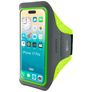 Mobiparts Comfort Fit Handyhalterung Joggen iPhone 17 Pro Sporthülle Neopren Sportarmband - Grün