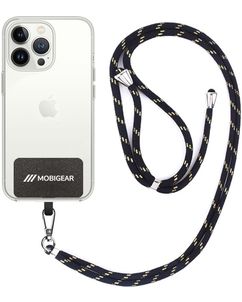 Mobigear Lanyard Universal-Handykette einstellbar - Schwarz / Gold