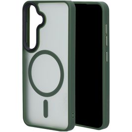 Mobiparts Hardcover Samsung Galaxy S25 MagSafe Hülle Hardcase Backcover - Satin Green