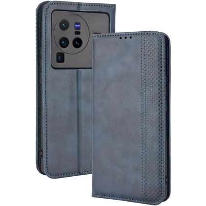 Mobigear Sensation Vivo X80 Pro Hülle Klapphülle Geldbörse - Blau