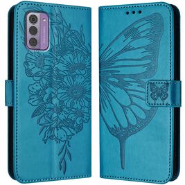 Mobigear Butterfly Nokia G42 Hülle Klapphülle Geldbörse - Blau