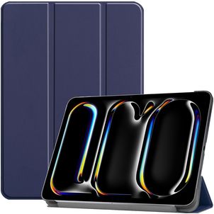 Mobigear Tri-Fold iPad Pro 13 Zoll (2024) Hülle Klapphülle - Dunkelblau