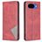 Mobigear Rhombus Slim Google Pixel 10a Hülle Klapphülle - Rot