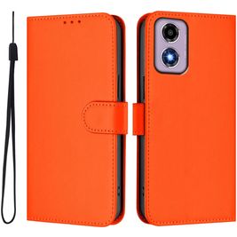 Mobigear Urban Wallet Motorola Moto G04 Hülle Klapphülle Geldbörse - Orange