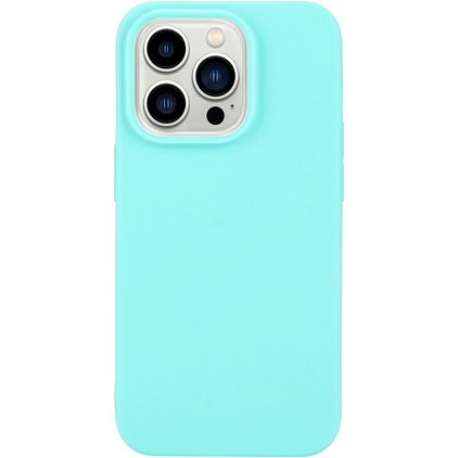 Mobigear Colors iPhone 14 Pro Hülle Flexibles TPU Backcover - Blau
