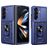 Mobigear Armor Ring Cam Slide Samsung Galaxy Z Fold 8 Ultra Hülle Hardcase Backcover Stoßfest mit Ringhalter und Kamera Slider - Blau