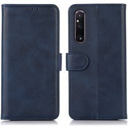 Mobigear Wallet Sony Xperia 1 V Hülle Klapphülle Geldbörse - Blau