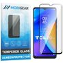 Mobigear Premium TCL 20 SE Panzerglas Gehärtetes Glas Displayschutz - Hüllenfreundlich - Schwarz