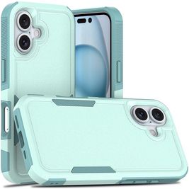 Mobigear Heavy Armor iPhone 16 Hülle Hardcase Backcover Stoßfest - Grün